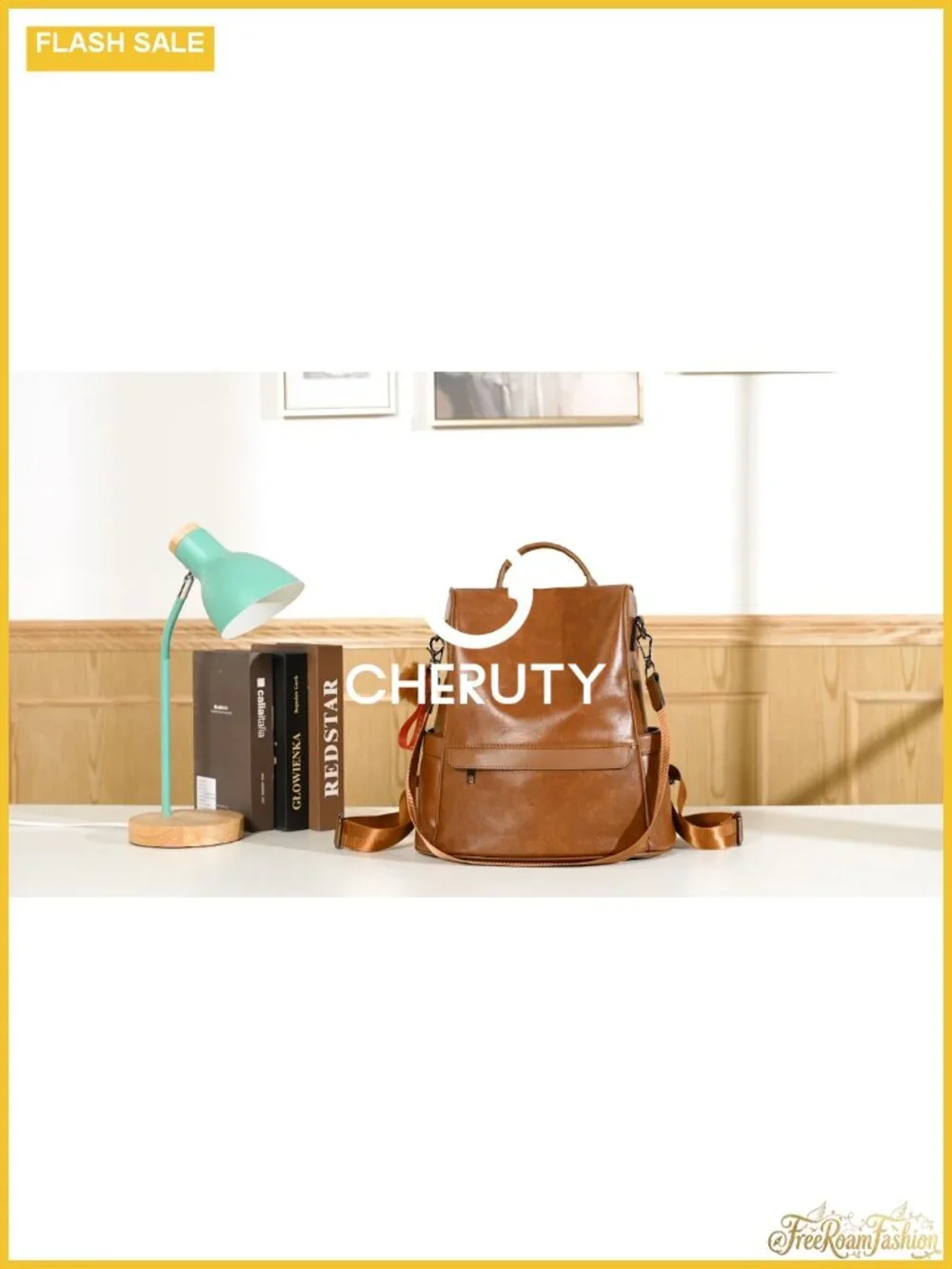 Women's PU Leather Backpack Purse Anti-theft 3-in-1 Laptop Travel Bag
